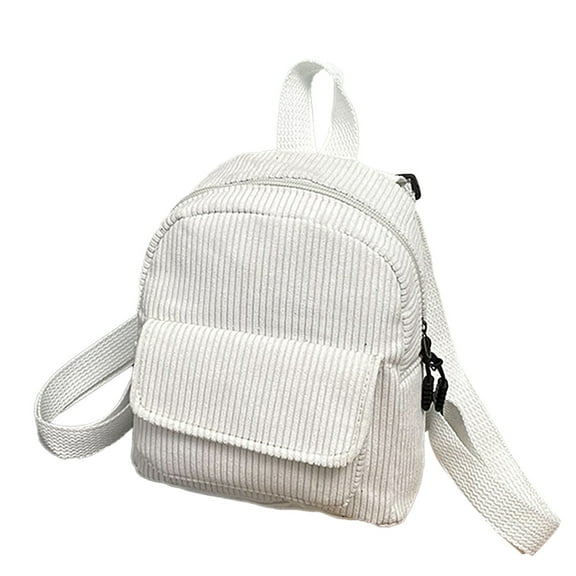 MUSOIE Mini Corduroy Backpack Purses for Women Cute Travel Backpack Small Daypack Shoulder Bag