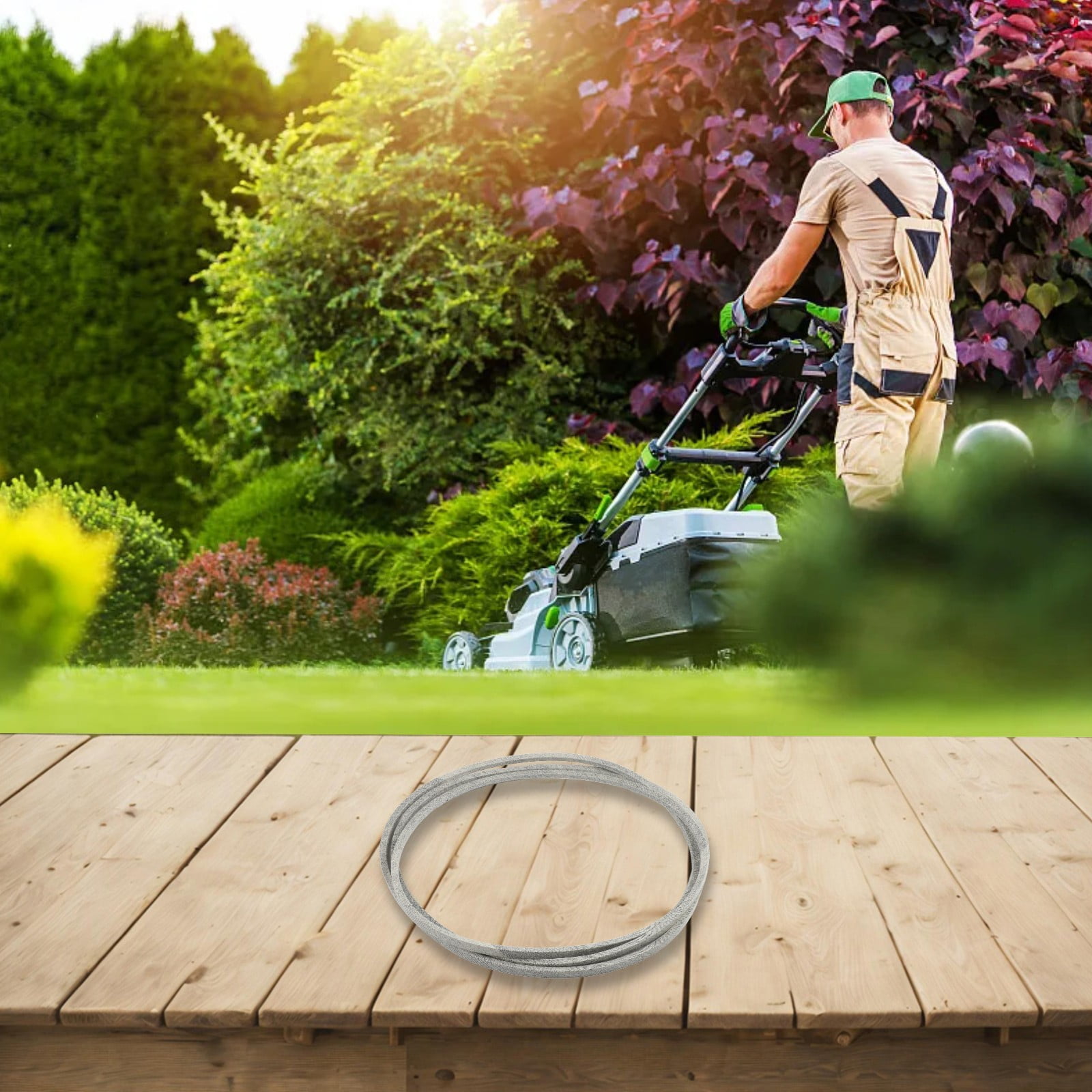Belt Mower Deck Belt Lawn Mower Replacement String Trimmer Parts Mower Deck 54in Long 592951801 Accessories New