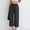 #120-Black, variant on Women's Solid Color Elastic Waist Drawstring Cotton-Linen Blend Pocket Pants for Casual Daily Wear