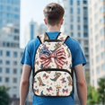 thumbnail image 3 of KUIFORTI American Flag Bow Boys Bookbag Durable Large Capacity Kids School Backpack with Multiple Storage Pockets Side Pockets for Kids Teens Elementary Middle School, 3 of 7