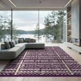 thumbnail image 2 of ODIKA 6'x9' Washable Area Rug Non-Slip, Chair-Friendly, Minimalist Boho Motif Retro Abstract Rhythm Swirl Ombre Flowing Dynamic for Dining Room, Under Table, Office Décor, 2 of 7