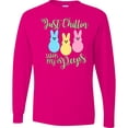 thumbnail image 3 of Inktastic Funny Easter Just Chillin' with My Peeps Long Sleeve T-Shirt, 3 of 5