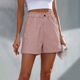 thumbnail image 3 of Shorts for Women Trendy Summer 2025 Linen High Waisted Comfy Cotton Outfits Fashion Clothing Baggy Dressy Casual Womens Jorts with Pockets S-2XL, 3 of 4