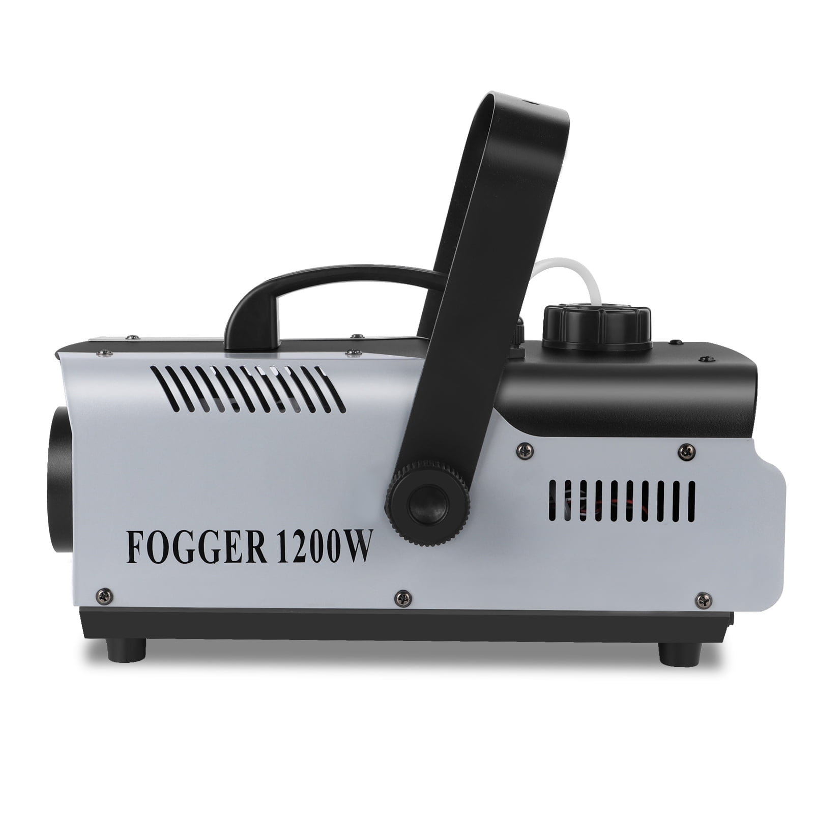 JAJALUY Fog Machine 1200W with RGB 6 LED Lights & Remote - Smoke Haze Generator for Stage, DJ, Club, Party (1 Pack)