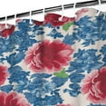 thumbnail image 4 of Boho Style Shower Curtain Pioneer Pink Blue Rose Floral Vintage Retro Shower Curtain for Bathroom Home Decor Bathtubs Waterproof Fabric Curtain with 12 Hooks 72x84in, 4 of 5