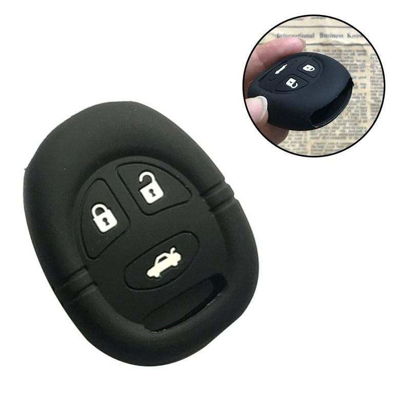 Cogfs Silicone Key Case Cover for Saab 9-3 9-5 Fob Remote Holder 3 Button