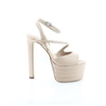 thumbnail image 3 of Steve Madden Larssa Blush Stiletto Heel Ankle Strap Peep Toe Heeled Sandals (Blush, 7), 3 of 8