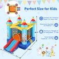 thumbnail image 6 of Veeboto Inflatable Bounce House with Blower, Bouncy Castle with Slide, Jumping Area, Ball Net, Animal Party Jumping House for 2-6 Years, Indoor & Outdoor, 6 of 10