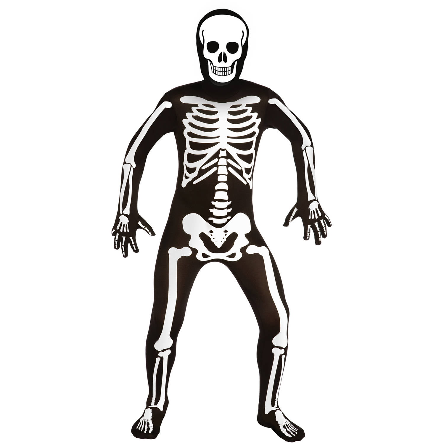 Men Skeleton Bodysuit Medium Halloween Dress Up / Role Play Costume ...