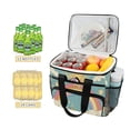 thumbnail image 2 of FORMRS Insulated Cooler Bag 24 Cans Capacity Soft Leakproof Lunch Box with Side Pockets, Retro Beige Rainbow, 2 of 7