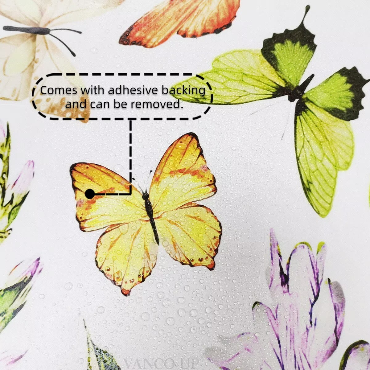 Large Plant Grass Wall Corner Stickers Flower wall stickers Flowers with Butterflies Base Board Skirting Line Wall Decals for Bedroom Living Room Staircase Kitchen