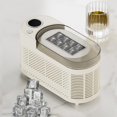 thumbnail image 3 of Desktop Small Ice Maker Mini and Convenient Home and Office Camping Car Cube Ice Making Automatic Ice Box US Plug White,1 * Ice Maker 1 * Plug 1 * Instructions in Chinese and English 1 * Lid,White, 3 of 7