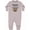 AC-Heather Grey, variant on Inktastic Pawpaw Loves Me Cute Sloth and Baby Baby Fleece Romper