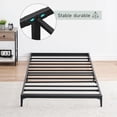thumbnail image 5 of Garvee 6-Inch Metal Twin Bed Frame, Low Profile Platform Bed, Heavy Duty Mattress Foundation, No Box Spring Needed, Easy Assembly, Durable Support - Matte Black, 5 of 7