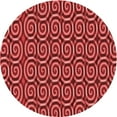 thumbnail image 1 of Ahgly Company Machine Washable Indoor Round Transitional Red Area Rugs, 7' Round, 1 of 7