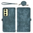 thumbnail image 7 of Asuwish Phone Case for Samsung Galaxy A35 5G Zipper Wallet Detachable Cell Cover with Tempered Glass Screen Protector Crossbody Lanyard Strap Flip Card Holder Slot A 35 35A A355G Women Men Girls Blue, 7 of 7