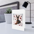 thumbnail image 5 of DistinctInk Greeting Card / Note Card - Valentine's Day Miniature Pinscher - PACK of 1, 5 of 7