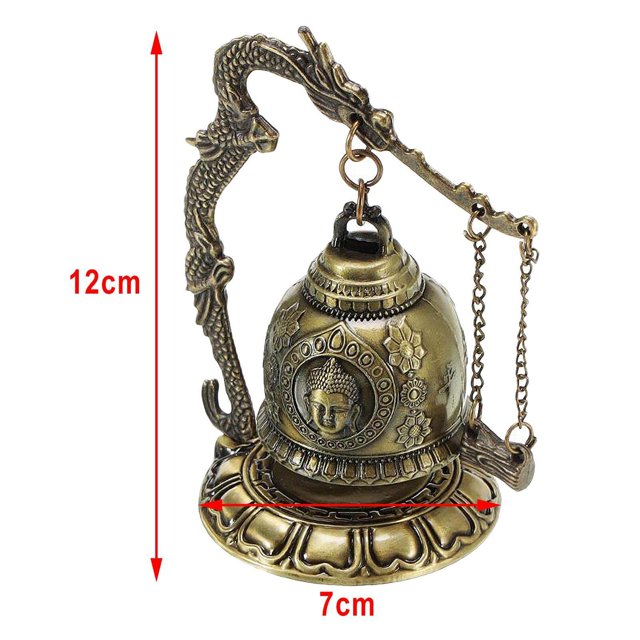 Maoww Dragon Fengshui Bell Good Luck Bless for Home Desk Decor Buddha head