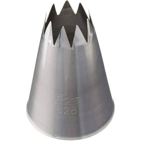 

Ateco # 828 - Open Star Pastry Tip .63 Opening Diameter- Stainless Steel