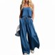 thumbnail image 4 of TaTaai Women's Spring Summer Casual 2 Piece Outfits Round Neck Short Sleeve Tops & Solid Color Cargo Pants Set Soft Stretchy Comfortable Daily Wear Gift, 4 of 5