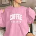 thumbnail image 2 of Women'S Sweatshirt Sweat Shirts Women Long Sleeve Pullover Sweatshirts for Women Pink Plain Crewneck Sweatshirt Women Fall Sweatshirt Casual Clothes, 2 of 3