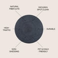 thumbnail image 3 of JONATHAN Y ANSA 6' Round Area Rug, Zara Braided Coastal Cottage Jute - Navy, RNF116B-6R, 3 of 6