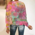 thumbnail image 4 of Jalioing Women's Sweatshirt for Valentine's Day Drop Shoulder Pullover Top Tie-Dye Print Fashion 2024 Tunics (Small, Pink), 4 of 6