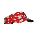 thumbnail image 2 of Kll Sport Sun Visor Hats Ball Caps Empty Top Baseball Sun Cap For Men Women-Maple Leaves, 2 of 8