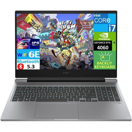 HP OMEN 16 Gaming Laptop 16.1in 144Hz IPS FHD Display (Intel i7-14650HX, GeForce RTX 4060 8GB, 32GB DDR5, 2x512GB PCIe SSD (1TB), Backlit KB, Thunderbolt 4, WiFi 6E, Webcam, Bluetooth 5.3, Win 11 Pro)