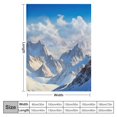 thumbnail image 4 of Chilfamy Mountain Snow Clouds Cozy Throw Blanket for Bedroom Living Rooms Sofa Couch All Seasons Exquisite Gifts 40x50in, 4 of 6