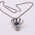thumbnail image 4 of PikaLF Dragon Claw Necklace for Men, Vintage Dragon Claw Evil Eye Pendant Necklace with 25.6” Chain, Gothic Demon Skull Hand Necklace, Hip Hop Necklace, Punk Dragon Eye Jewelry Gift for Men, 4 of 8