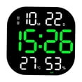 thumbnail image 4 of facefd Digital Wall Clock Temp Date Week Display Large Screen Adjustable Brightness Green, 4 of 8