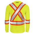 thumbnail image 3 of JORESTECH Hi-Vis X-Back, Long-Sleeved, Two-Toned Work Safety T-Shirt, TS-15 (Yellow, L), 3 of 8