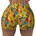 thumbnail image 2 of Goofa Dancing African Womens Printed Workout Shorts Women Seamless Scrunch Butt Lifting High Waisted Gym Booty Shorts Elastic Workout Shorts-Large, 2 of 8