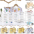 thumbnail image 3 of KPOPLK Kids Girls Pajamas 1T 2T 3T 4T 5T Cotton Long Sleeve Crewneck Sleepwear Toddler Girls Pjs Sets(12-18 Months,Yellow), 3 of 5