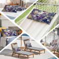 thumbnail image 6 of Spring Floral Pillow Covers, Linen Long Throw Pillow Case, Purple Tulips Hydrangeas Butterflies Beige Holiday Pillow Protector Decorative Cushion Cover for Living Room/Bedroom 24" x 36", 6 of 8