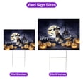 thumbnail image 5 of Happy Halloween Afghan Hound Witch Pumpkins Bats Yard Sign Dog Lover Outdoor Home Lawn Garden Porch Decor - 13012, 5 of 5