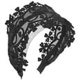 thumbnail image 4 of GOOHOCHY Diadema ancha de encaje para mujer, tocado de encaje, diadema de fiesta, tocado, 4 of 8