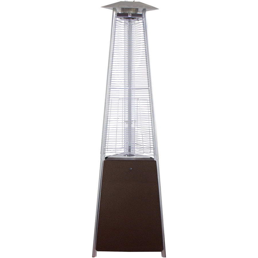 Hiland Commercial Bronze Natural Gas Glass Tube Patio Heater by AZ Patio Heaters