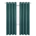 thumbnail image 1 of Cortinas de Terciopelo Rojo Verde para Sala de Estar y Dormitorio Aislamiento Térmico Reducción de Ruido Cortinas Opacas Verde Oscuro 132 * 160 cm, 1 of 5