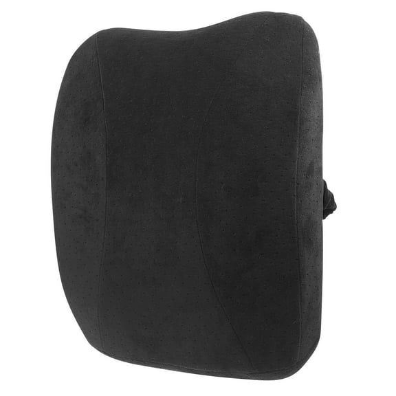 PAMINGONO 1Pc Ergonomic Lumbar Cushion for Back Support and Comfortable Lounger Use Black