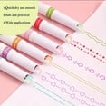 thumbnail image 1 of 3pcs/6pcs Quick-Drying Colorful Curve Highlighters, Cute Pattern Journal Fluorescent Pen, Creative Markers Stationery, 1 of 5