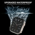 thumbnail image 3 of Compatible with Apple Watch Case 45mm Series 7 with Tempered Glass Screen Protector, Hard PC Full Coverage Protective Cover Ultra-Thin HD Clear Bumper Accessories for iWatch Men Women Clear, 3 of 10