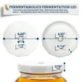 thumbnail image 5 of Fermentaholics 2 Pack - 110mm One Gallon Fermentation Lid & Gasket - Airtight Lid Turns Gallon Jar Into A Fermenter - Make Beer, Wine, Mead, Cider & More AIRLOCK SOLD SEPARATELY, 5 of 8
