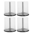 thumbnail image 1 of SHISUYAN 4 Pcs Empty Round CD/DVD Storage Container Simple Easy Access CD/DVD Organizing Bucket Saving Space CD Storage Bin for Home Dorm, 1 of 8