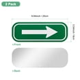 thumbnail image 3 of Uxcell 6-Pack Letreros de Flecha Blancos, 9.84 x 3.54 Letrero Reflectante de Flecha Unidireccional para Decoraciones de Jardín Exterior, Letrero de Calle [Verde/Blanco], 3 of 7