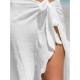 thumbnail image 4 of Cupshe Women's White Side Tie Midi Sarong, One Size, 4 of 4