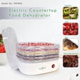 thumbnail image 2 of NutriChef Electric Countertop Food Dehydrator Machine-Professional Multi-Tier Food Preserver,Meat or Beef Jerky Maker,Fruit/Vegetable Dryer w/5 Stack, 2 of 4