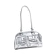 thumbnail image 5 of Bolso de hombro de piel sintética para mujer, moderno, para fiestas y exteriores. Plata, 5 of 9