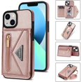thumbnail image 3 of Zipper Wallet Purse Compatible with iPhone 15 Plus Crossbody Case with Strap Women Credit Card Holder Lanyard 6.7'' Kickstand Flip Leather (Pink, IP 15 Plus), 3 of 18
